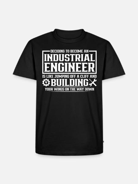 Décider de devenir ingénieur industriel - T-shirt Premium bio Homme - noir