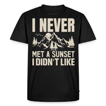 Camper Camping Crew Nature Love Feu de camp Camping - T-shirt Premium bio Homme - noir - Devant - Nico (187cm)