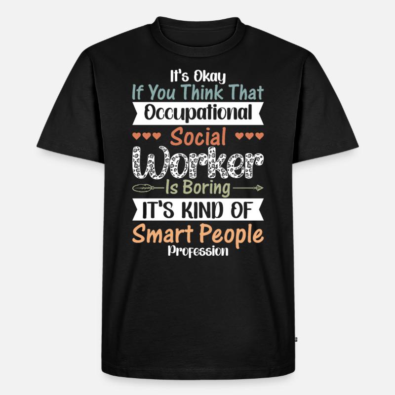 Occupational Worker Smart Profession - Männer Premium Bio T-Shirt - Schwarz