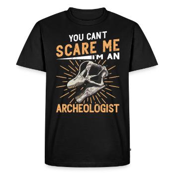 Archéologie Profession Profession Archéologue - T-shirt Premium bio Homme - noir - Devant - Nico (187cm)