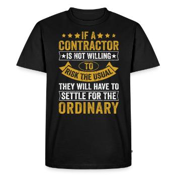 General Contractor Construction Handyman Builder - Men's Premium Organic T-Shirt - black - Front - Nico (187cm)