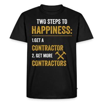 General Contractor Construction Handyman Builder - Men's Premium Organic T-Shirt - black - Front - Nico (187cm)