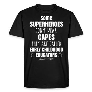 Early Childhood Educator Education Teacher - Men's Premium Organic T-Shirt - black - Front - Nico (187cm)