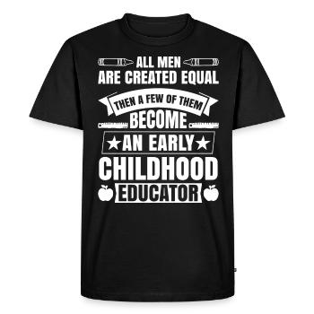 Early Childhood Educator Education Teacher - Men's Premium Organic T-Shirt - black - Front - Nico (187cm)
