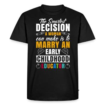 Early Childhood Educator Education Teacher - Men's Premium Organic T-Shirt - black - Front - Nico (187cm)