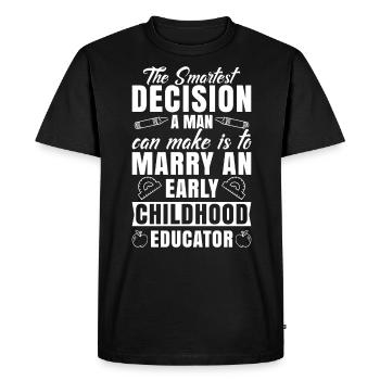 Early Childhood Educator Education Teacher - Men's Premium Organic T-Shirt - black - Front - Nico (187cm)