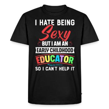 Early Childhood Educator Education Teacher - Men's Premium Organic T-Shirt - black - Front - Nico (187cm)