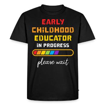 Early Childhood Educator In Progess Future Teacher - Men's Premium Organic T-Shirt - black - Front - Nico (187cm)