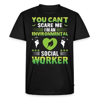 Environmental Social Worker Job Environmentalist - Men's Premium Organic T-Shirt - black - Front - Nico (187cm)