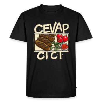 Cevapcici Cevapi Food cevapcici Grill - T-shirt Premium bio Homme - noir - Devant - Nico (187cm)