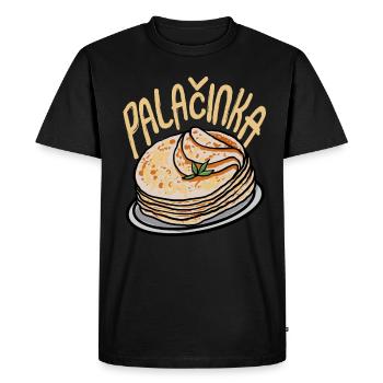 Palačinka Pancake Salvic Crêpe - T-shirt Premium bio Homme - noir - Devant - Nico (187cm)