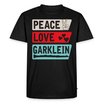 Garklein Recorder Musical Instrument - Men's Premium Organic T-Shirt - black - Front - Nico (187cm)