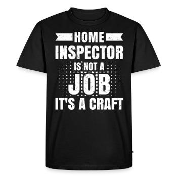 L’inspecteur en bâtiment n’est pas un travail, c’est un métier - T-shirt Premium bio Homme - noir - Devant - Nico (187cm)