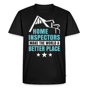 Home Inspectors Make The World A Better Place Job - Men's Premium Organic T-Shirt - black - Front - Nico (187cm)