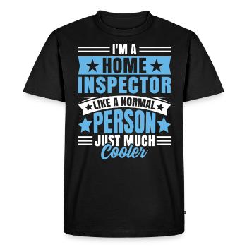 Home Inspector Occupation Worker Profession Career - Men's Premium Organic T-Shirt - black - Front - Nico (187cm)