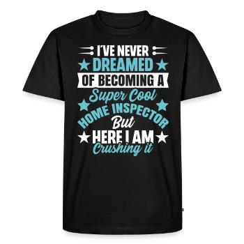 Home Inspector Occupation Worker Profession Career - Men's Premium Organic T-Shirt - black - Front - Nico (187cm)