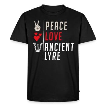 Peace Love Snare Drum Marching Band - T-shirt Premium bio Homme - noir - Devant - Nico (187cm)