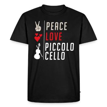 Piccolo Cello Musical Instrument Players - Men's Premium Organic T-Shirt - black - Front - Nico (187cm)