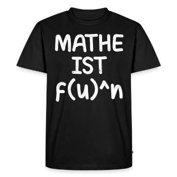 Les mathématiques sont une conception mathématique amusante - T-shirt Premium bio Homme - noir - Devant - Nico (187cm)