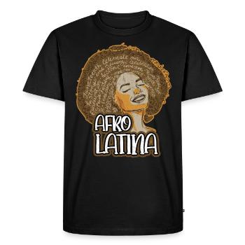 Afro Latina Pride Amérique latine Latina Power - T-shirt Premium bio Homme - noir - Devant - Nico (187cm)