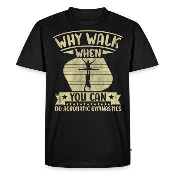Gymnastique acrobatique Sport Force - T-shirt Premium bio Homme - noir - Devant - Nico (187cm)
