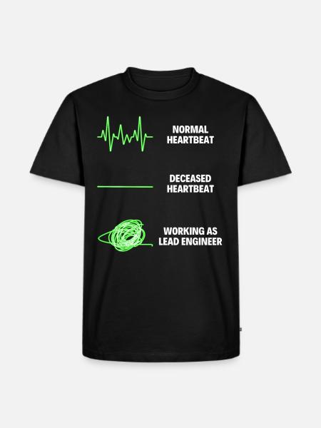 Lead Engineer Funny Engineer Profession - Männer Premium Bio T-Shirt - Schwarz