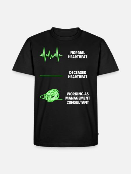 Management Consultant Manager Worker - Männer Premium Bio T-Shirt - Schwarz