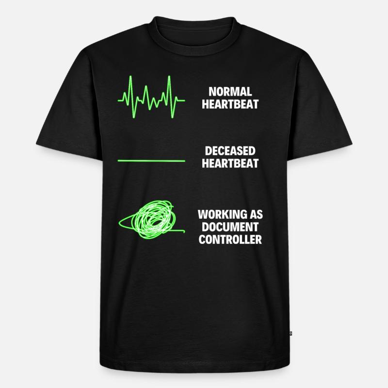 Document Controller Business Documents Responsible - Männer Premium Bio T-Shirt - Schwarz