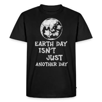 Earth Day Isn't Just Another Day Environmentalist - Men's Premium Organic T-Shirt - black - Front - Nico (187cm)