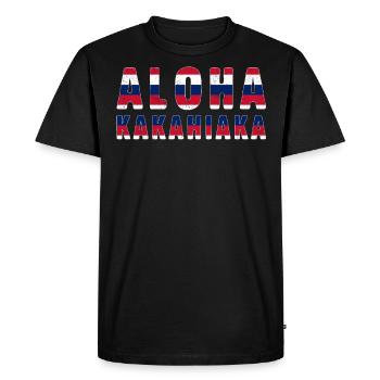 Aloha Kakahiaka Good Morning Country Hawaiian - T-shirt Premium bio Homme - noir - Devant - Nico (187cm)