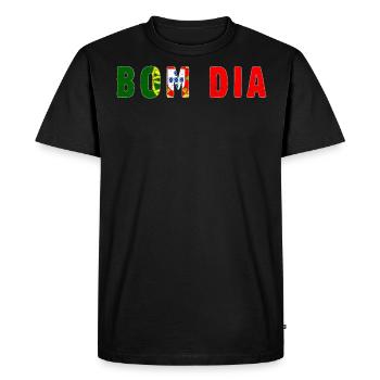 Bom Dia Good Morning Country Portugal - T-shirt Premium bio Homme - noir - Devant - Nico (187cm)