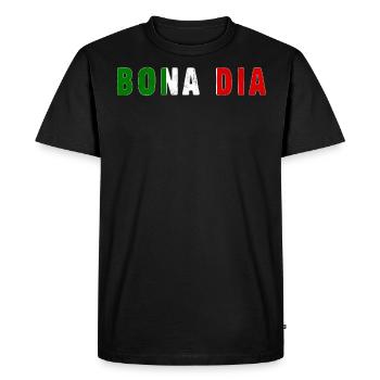 Bona Dia Good Morning Country Italie - T-shirt Premium bio Homme - noir - Devant - Nico (187cm)
