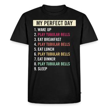 Funny Tubular Bells Citations Tubular Bell Players - T-shirt Premium bio Homme - noir - Devant - Nico (187cm)
