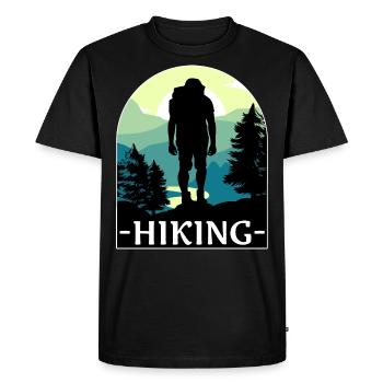 Hikers design hiking - Men's Premium Organic T-Shirt - black - Front - Nico (187cm)
