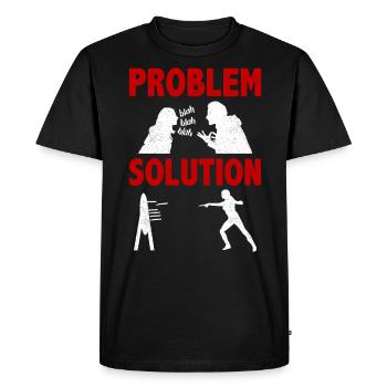 Knife Making Knife Maker Problem Solution Hobby - Men's Premium Organic T-Shirt - black - Front - Nico (187cm)