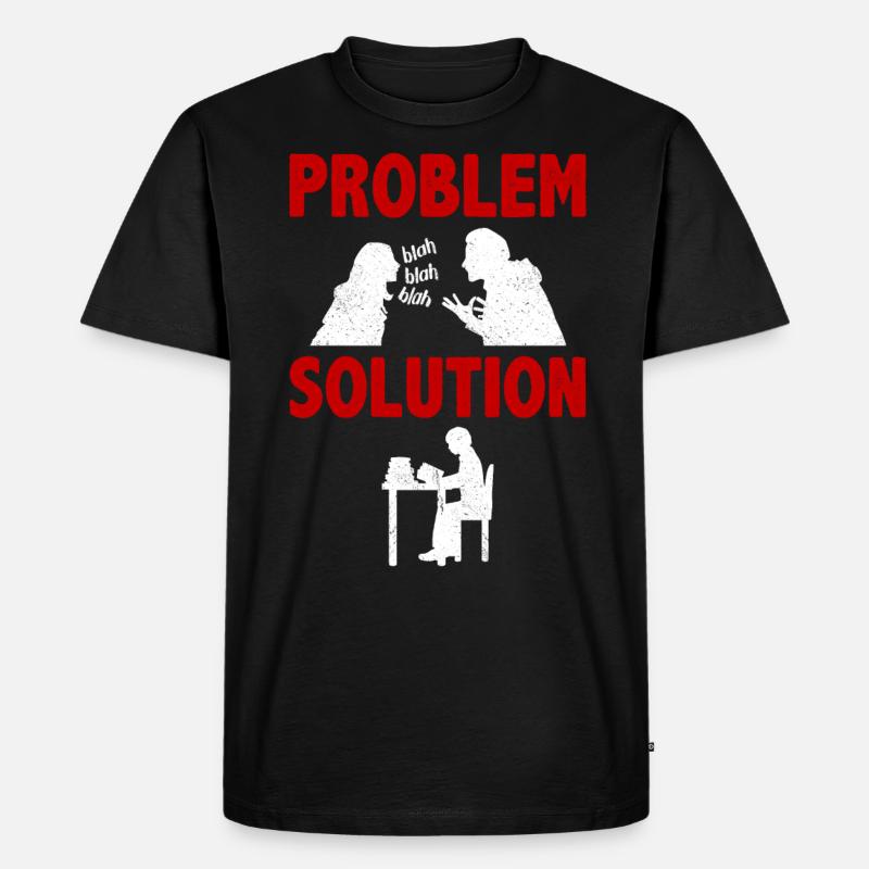 Learning Education University Problem Solution - Men's Premium Organic T-Shirt - black