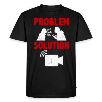 Solution au problème de vidéo en direct de Livestreaming Streamer - T-shirt Premium bio Homme - noir - Devant - Nico (187cm)
