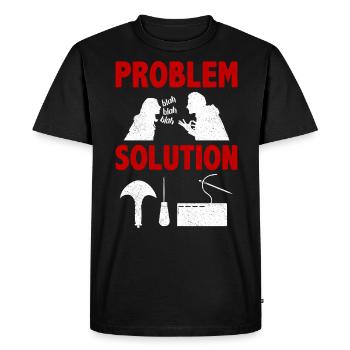Leather Tooling Leather Mallet Problem Solution - Men's Premium Organic T-Shirt - black - Front - Nico (187cm)