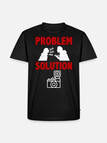Lomography Photography Camera Problem Solution - Männer Premium Bio T-Shirt - Schwarz