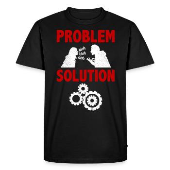 Solution au problème du collecteur de métaux de collecte de métaux - T-shirt Premium bio Homme - noir - Devant - Nico (187cm)