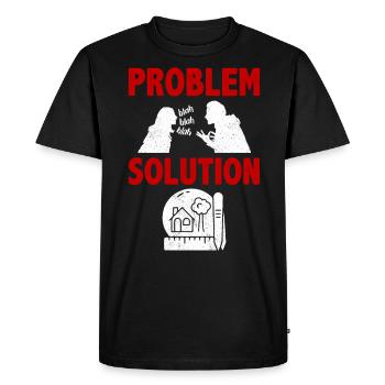 Model Building Miniatures Diorama Problem Solution - Men's Premium Organic T-Shirt - black - Front - Nico (187cm)