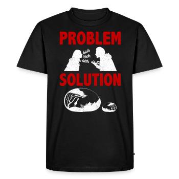 Painting Rocks Stones Artist Problem Solution - Men's Premium Organic T-Shirt - black - Front - Nico (187cm)