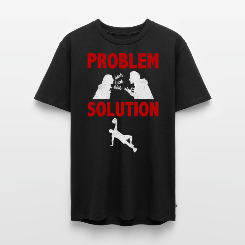 Planking Exercising Problem Solution Hobby Männer Premium Bio T-Shirt