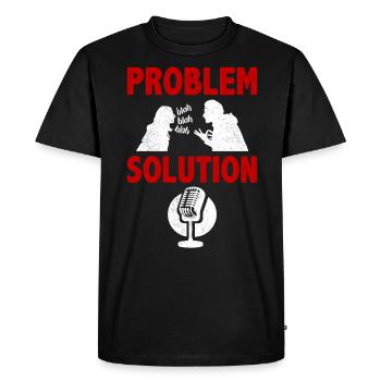 Podcasting Podcast Problem Solution Hobby - T-shirt Premium bio Homme - noir - Devant - Nico (187cm)