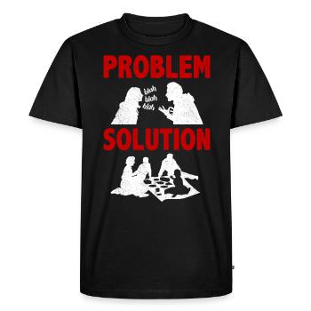 Picknicking Outing Problem Solution Hobby - Men's Premium Organic T-Shirt - black - Front - Nico (187cm)