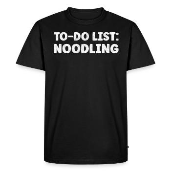Funny Noodling Lover Quotes Explore Underwater - Men's Premium Organic T-Shirt - black - Front - Nico (187cm)