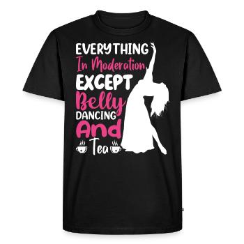 Drôle De Danseuse Du Ventre, Danseuses De Citations De Danse Du Ventre - T-shirt Premium bio Homme - noir - Devant - Nico (187cm)