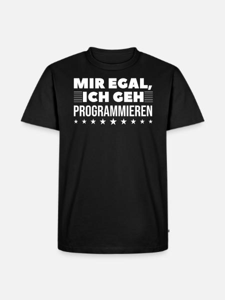 Webentwickler Programmierer Backend-Entwickler - Männer Premium Bio T-Shirt - Schwarz