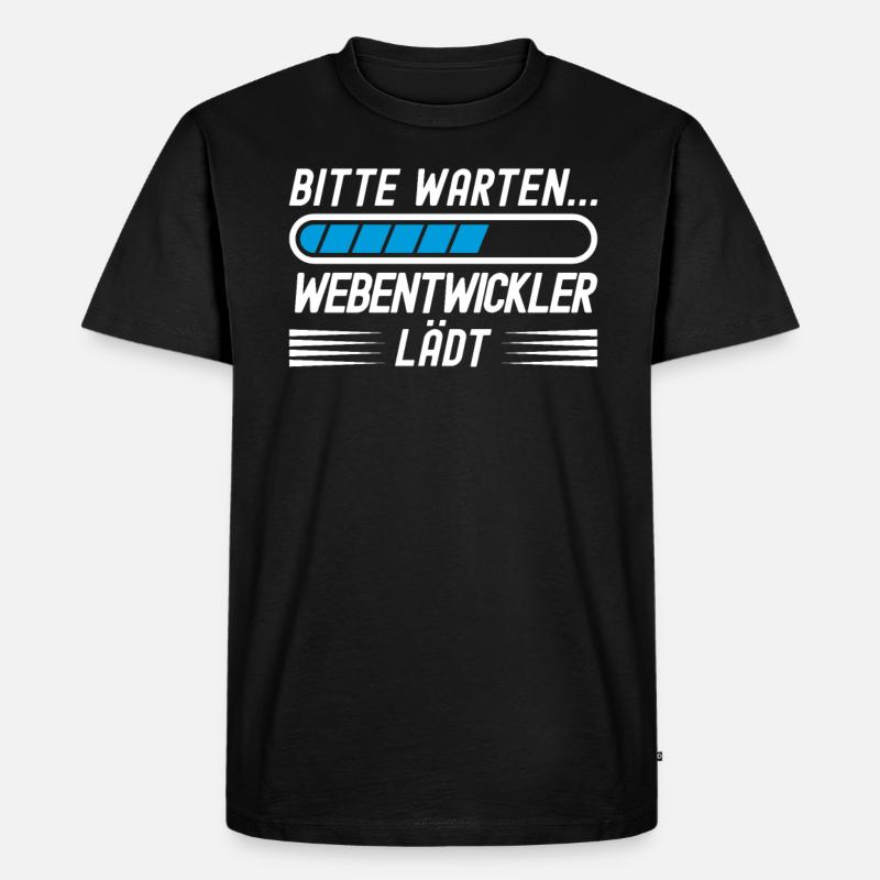 Webentwickler Programmierer UI/UX-Designer - Männer Premium Bio T-Shirt - Schwarz