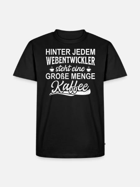 Webentwickler Programmierer Projektmanager - Männer Premium Bio T-Shirt - Schwarz